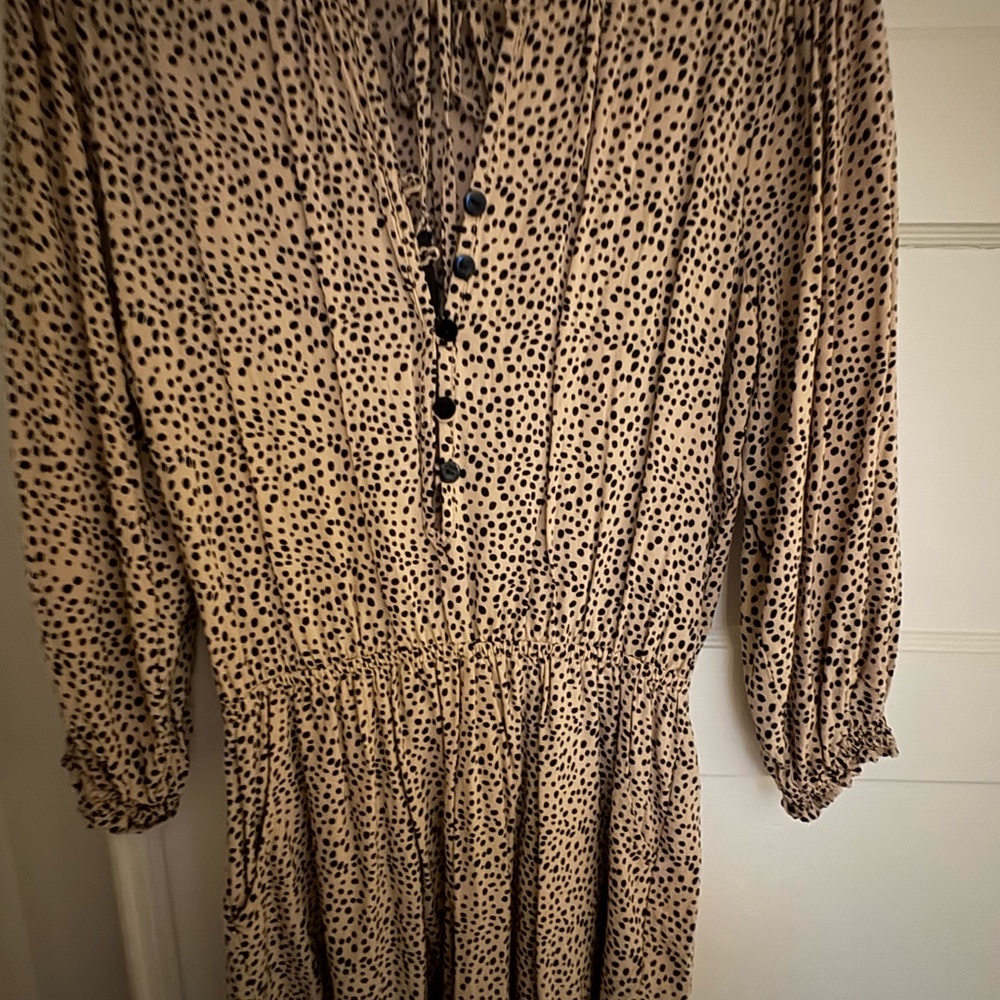 BEACHGOLD Tan Polka Dot Women’s Shorts Romper